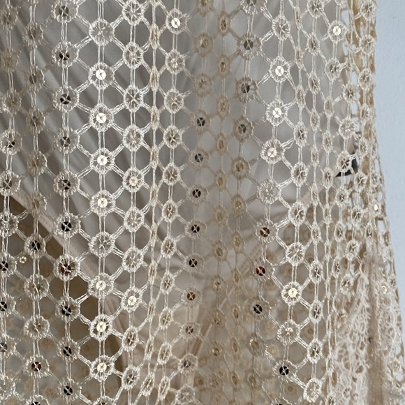 Free People Intimately Crochet Embellished Body Suit Dress Size Small - Picture 9 of 12